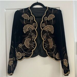 VINTAGE BEADED BLAZER - S